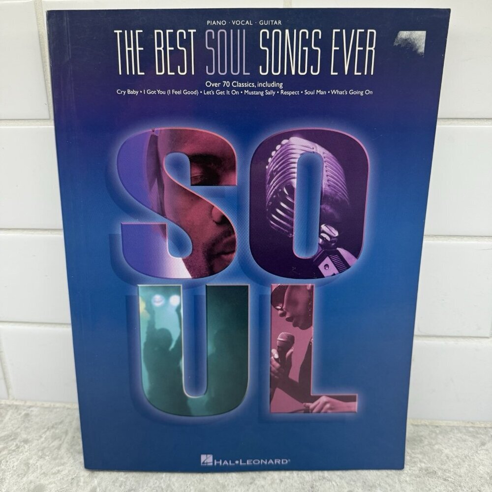 The best Soul Songs Ever Sheet Music Piano, Vocal, Guitar -Hal Leonard 70+ song